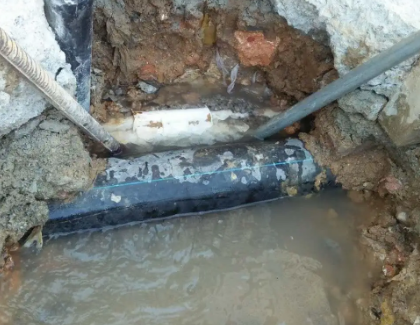 永定测漏水之水管漏水